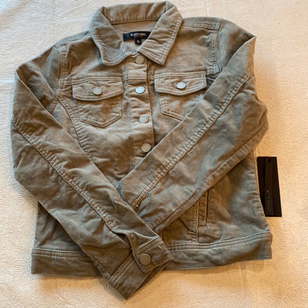 Cute corduroy jacket black and grey available